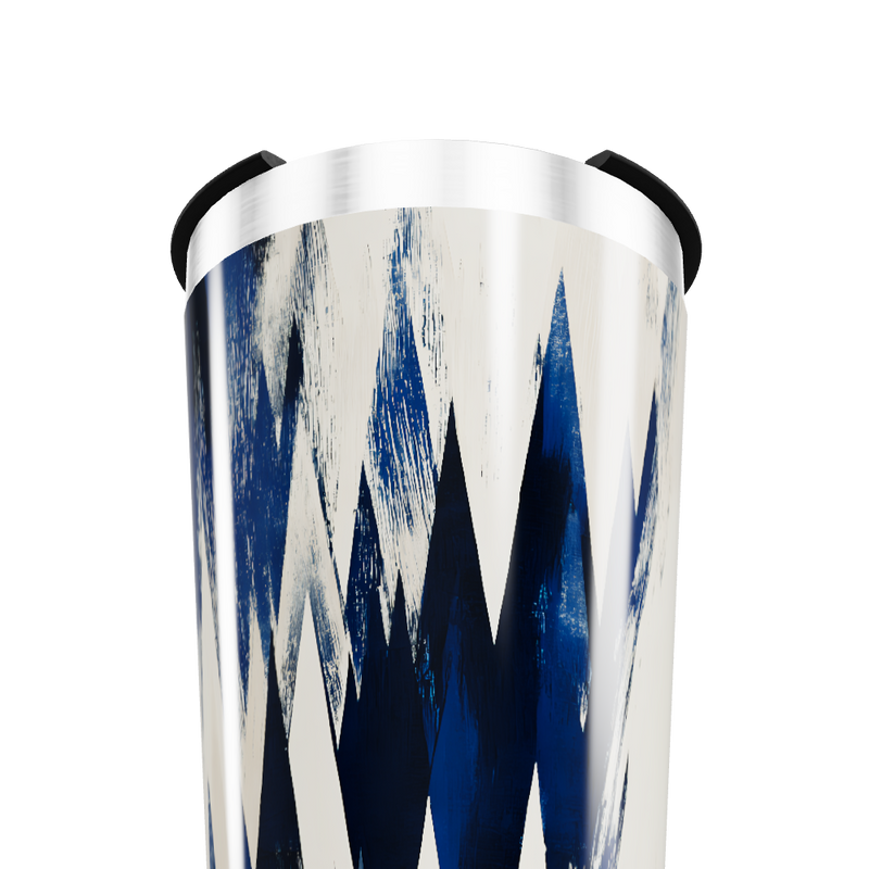 Copo Térmico - Estampa Geométrica Azul