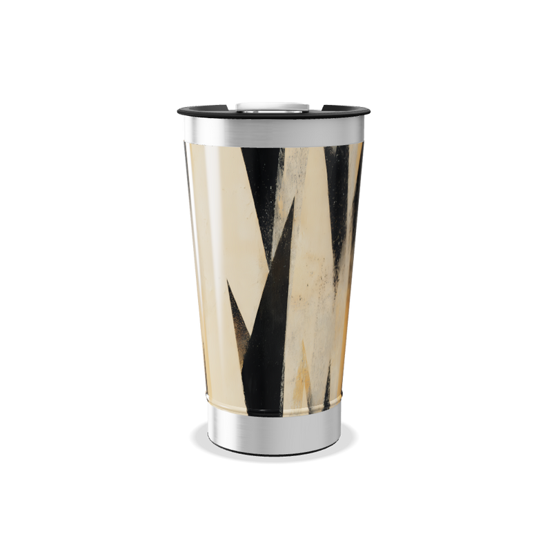 Copo Térmico - Geométrico Dourado e Preto