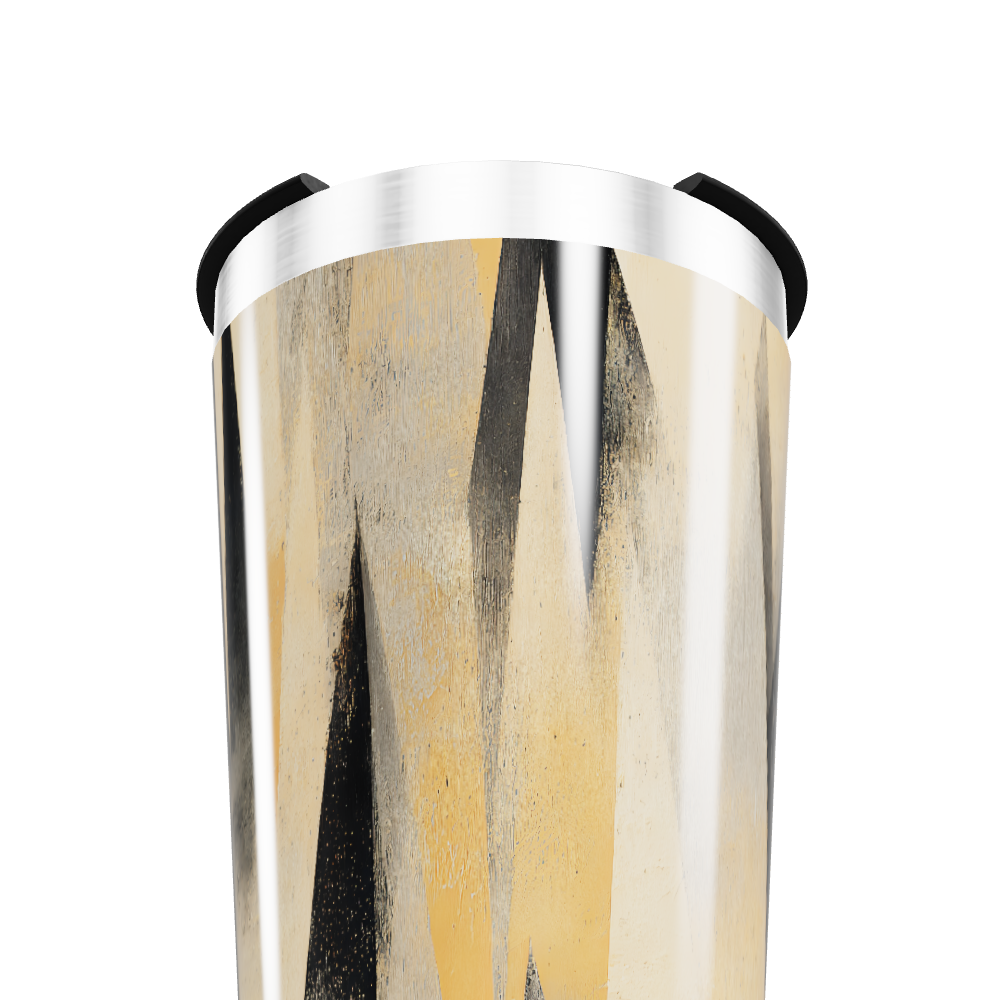 Copo Térmico - Geométrico Dourado e Preto