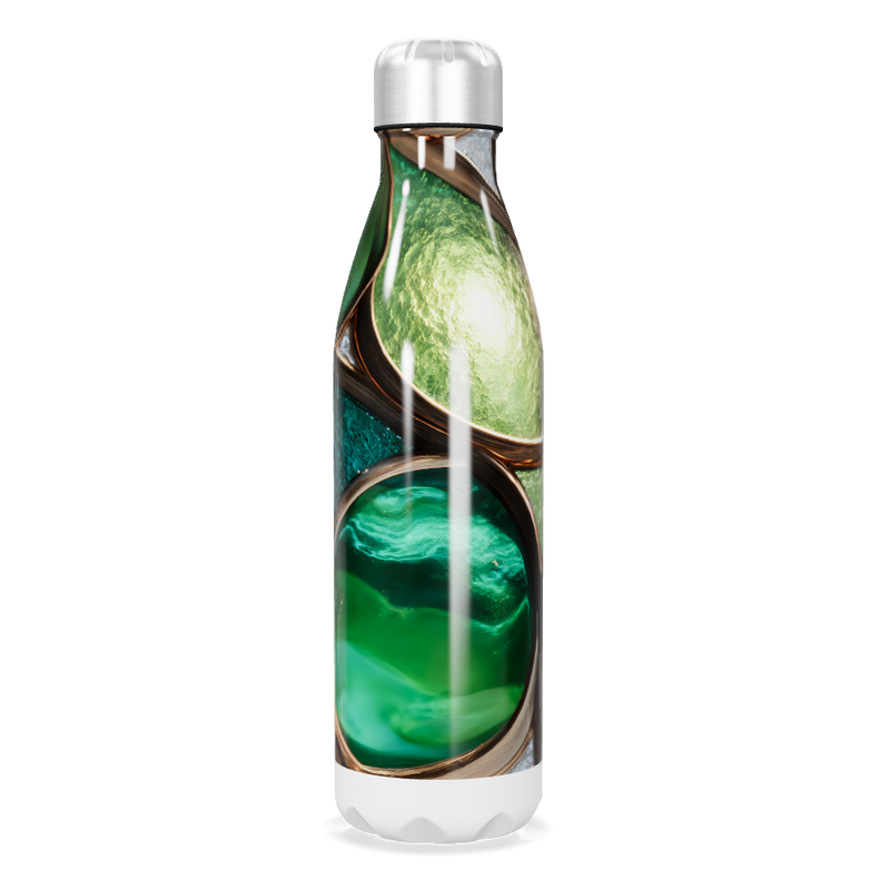 Garrafa Inox - Verde Abstrata 500ml
