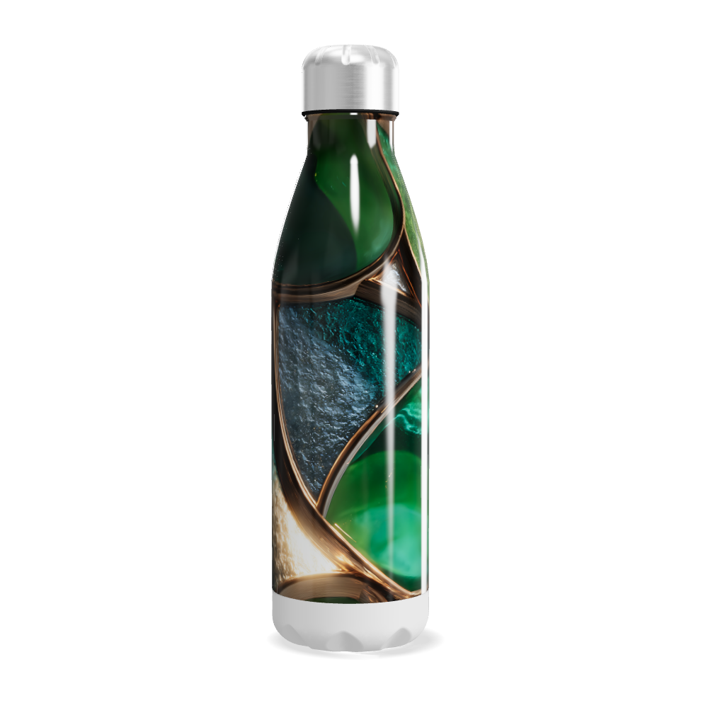 Garrafa Inox - Verde Abstrata 500ml
