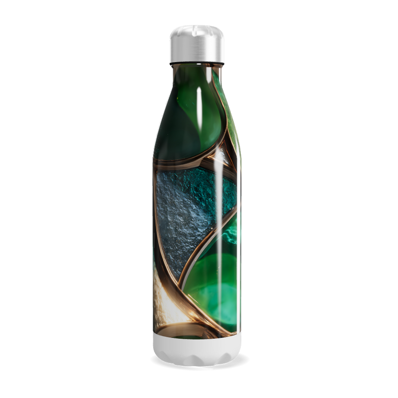 Garrafa Inox - Verde Abstrata 500ml