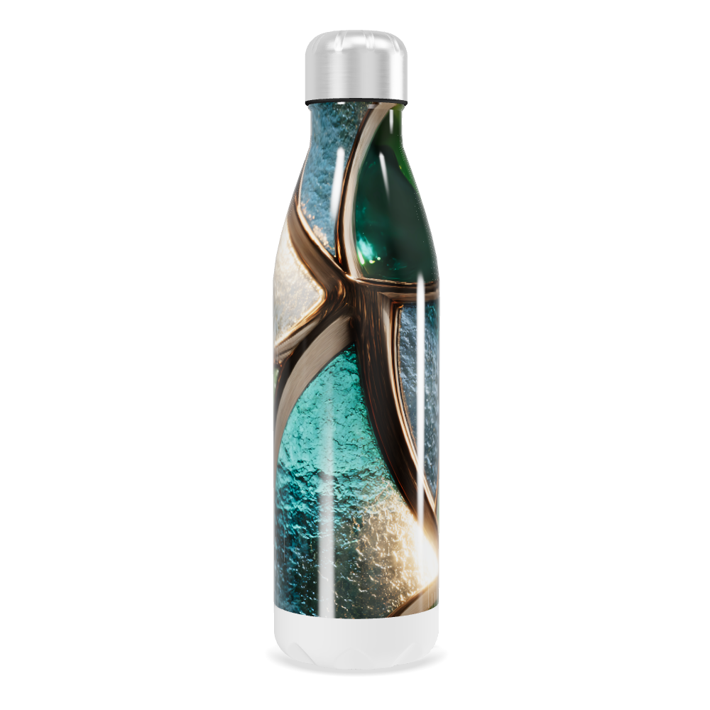 Garrafa Inox - Verde Abstrata 500ml