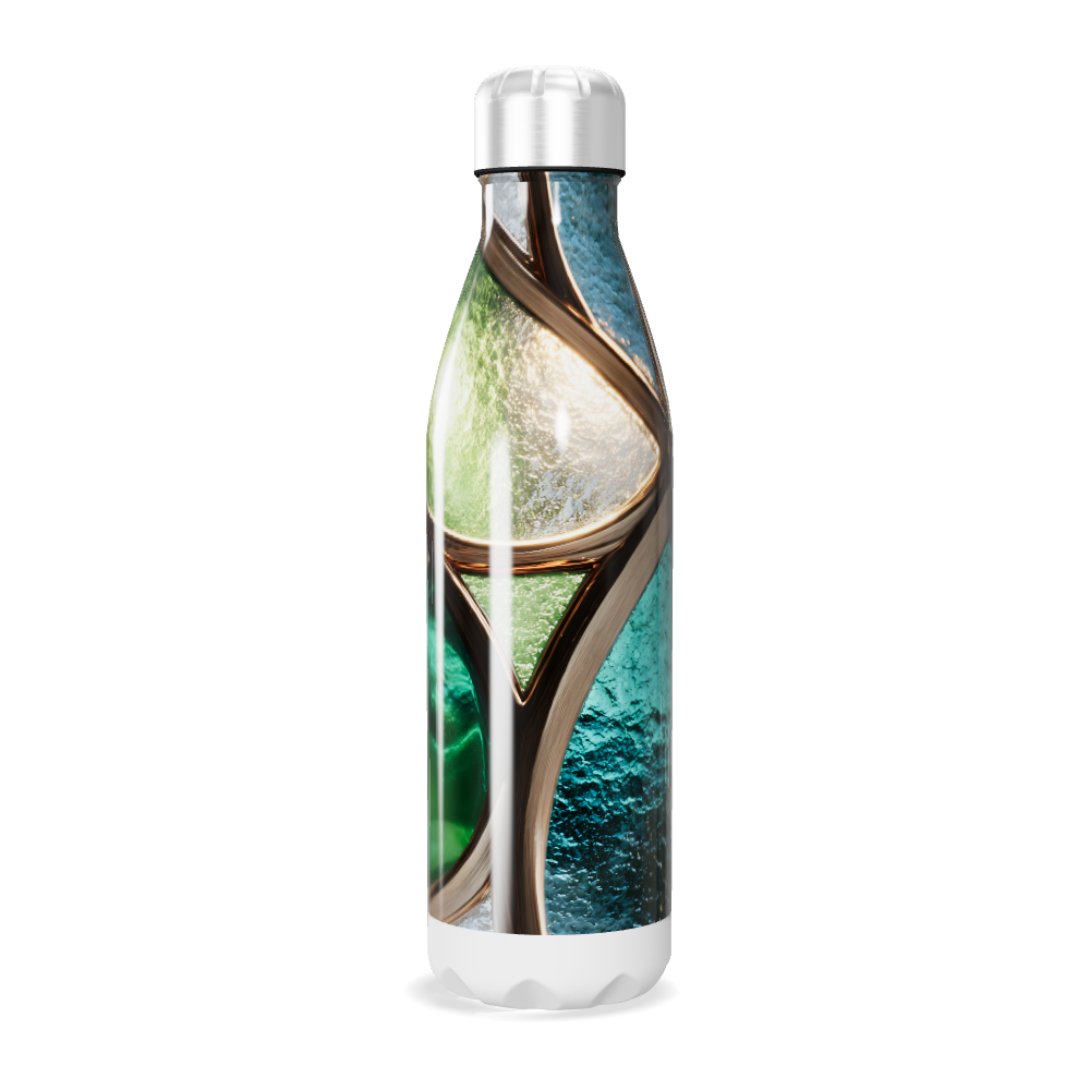 Garrafa Inox - Verde Abstrata 500ml