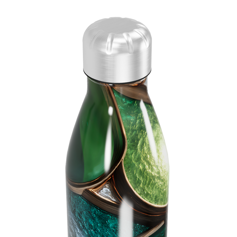 Garrafa Inox - Verde Abstrata 500ml