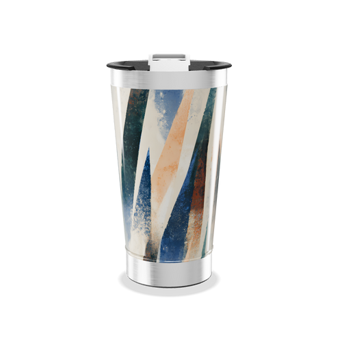Copo Térmico - Estampa Abstrata multicolorida