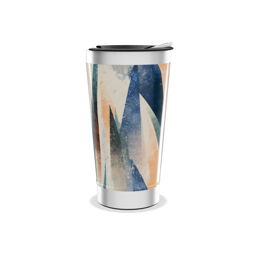 Copo Térmico - Estampa Abstrata multicolorida