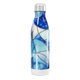 Garrafa Inox - Azul com Estampa Abstrata