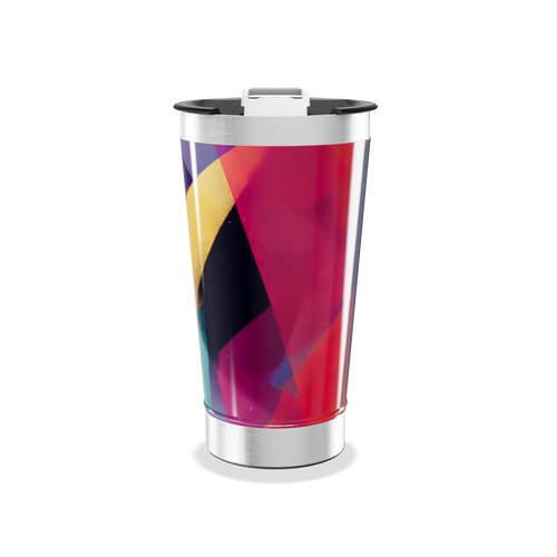 Copo Térmico - Estampa Geométrica Colorida