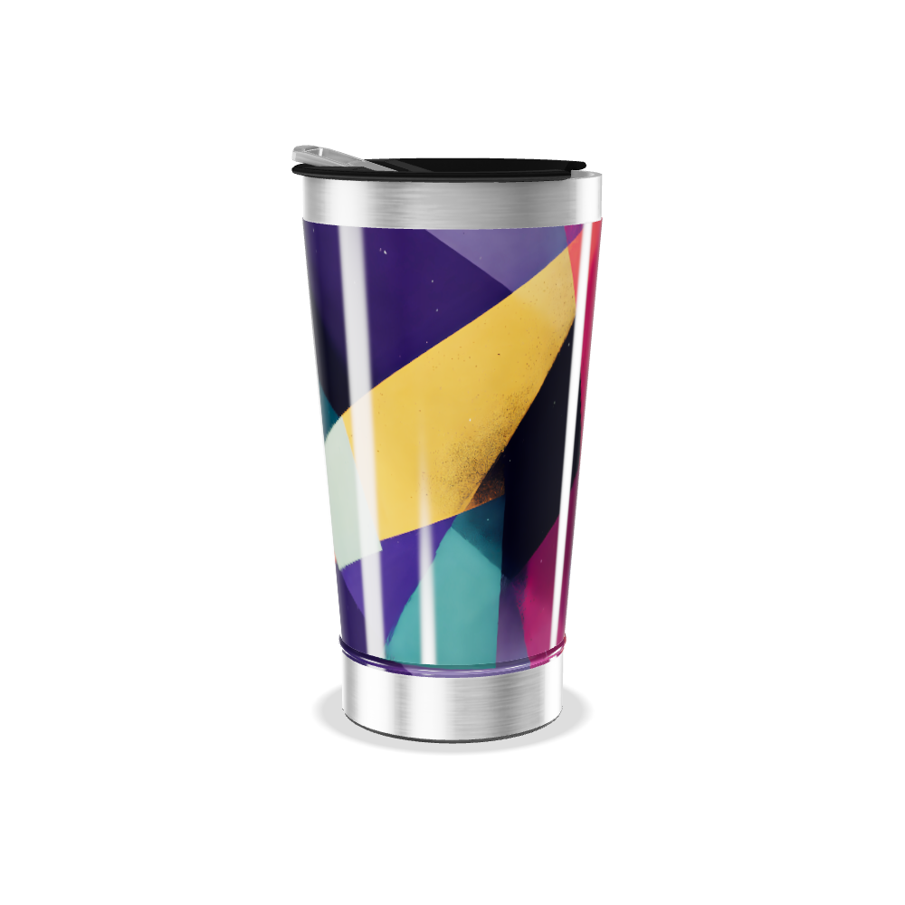 Copo Térmico - Estampa Geométrica Colorida