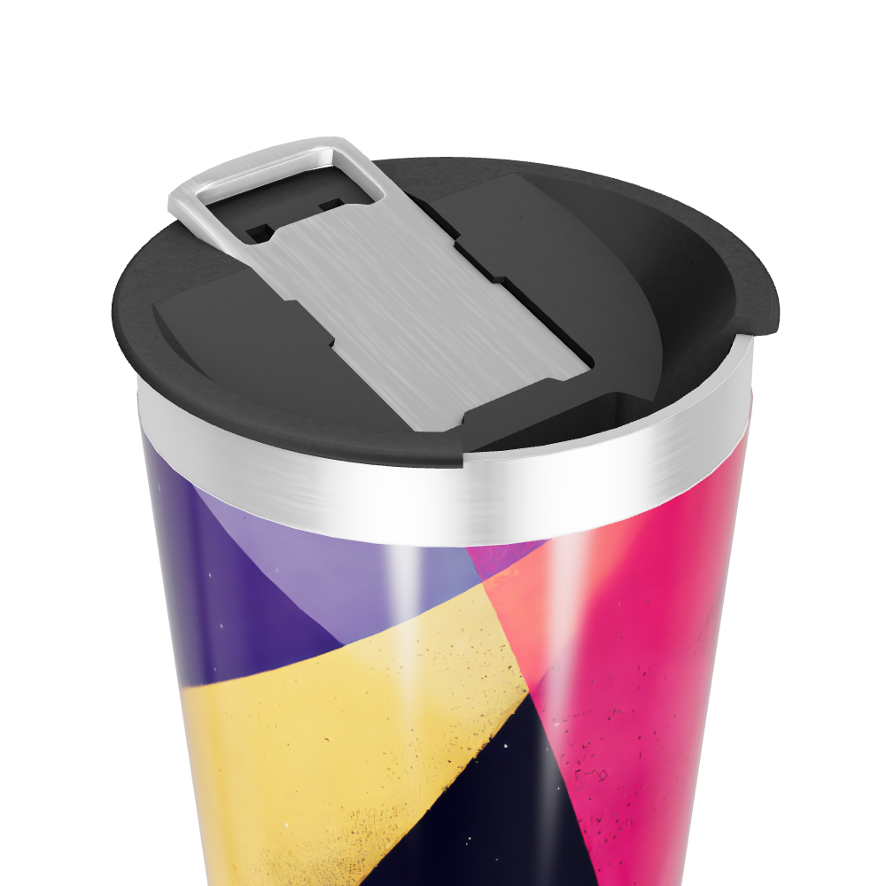 Copo Térmico - Estampa Geométrica Colorida