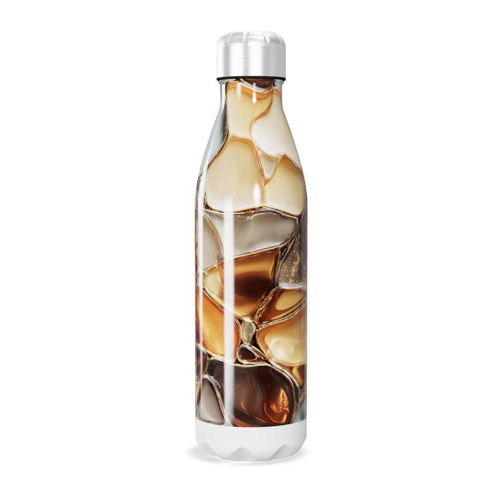 Garrafa Inox - Estampa Pedras Rosa