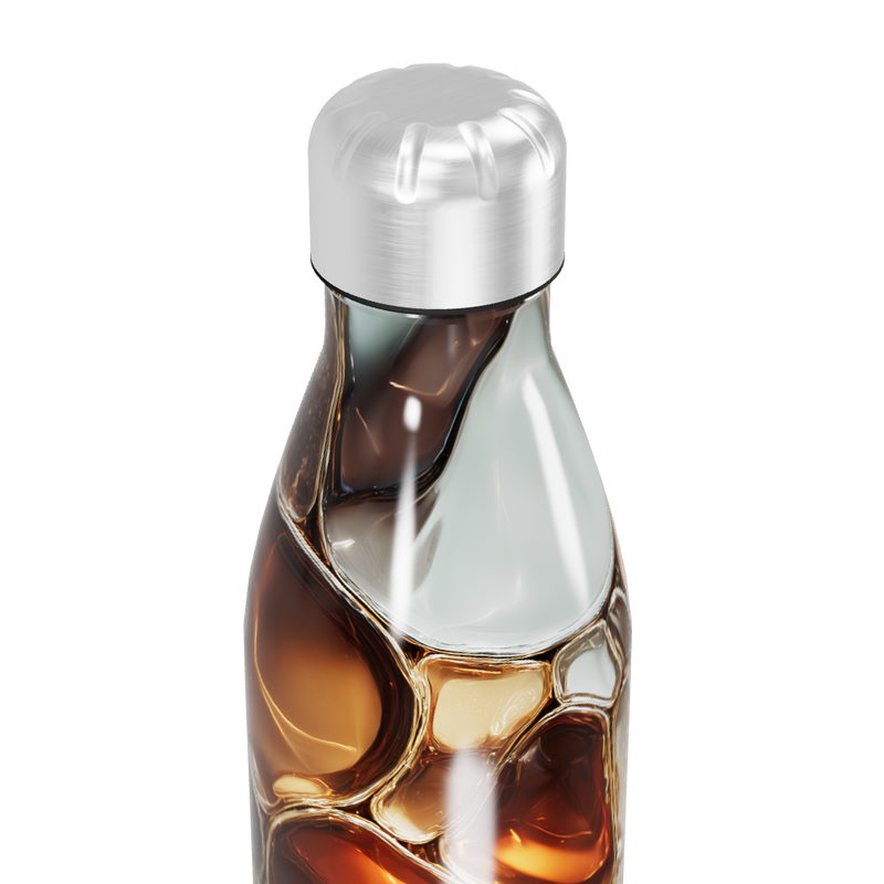 Garrafa Inox - Estampa Pedras Rosa