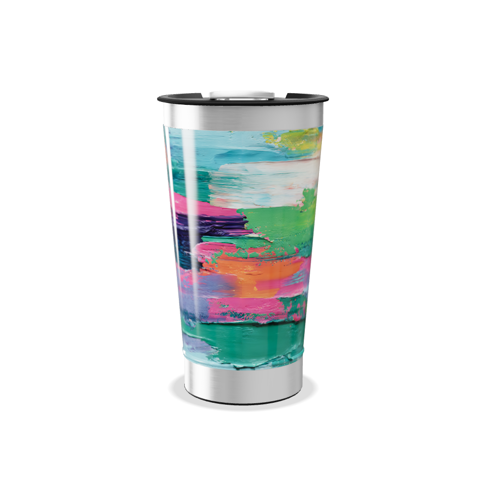 Copo Térmico - Estampa Colorida Aquarela