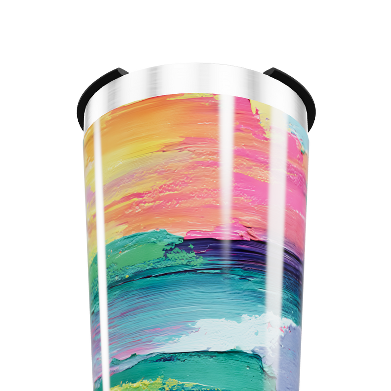 Copo Térmico - Estampa Colorida Aquarela