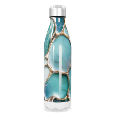 Garrafa Inox - Azul Marmorizada