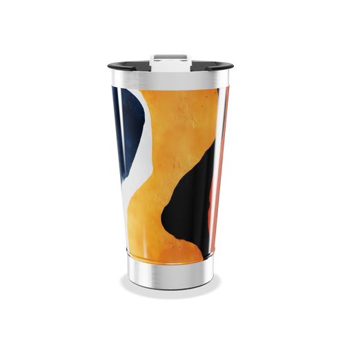 Copo Térmico - Com estampa abstrata colorida