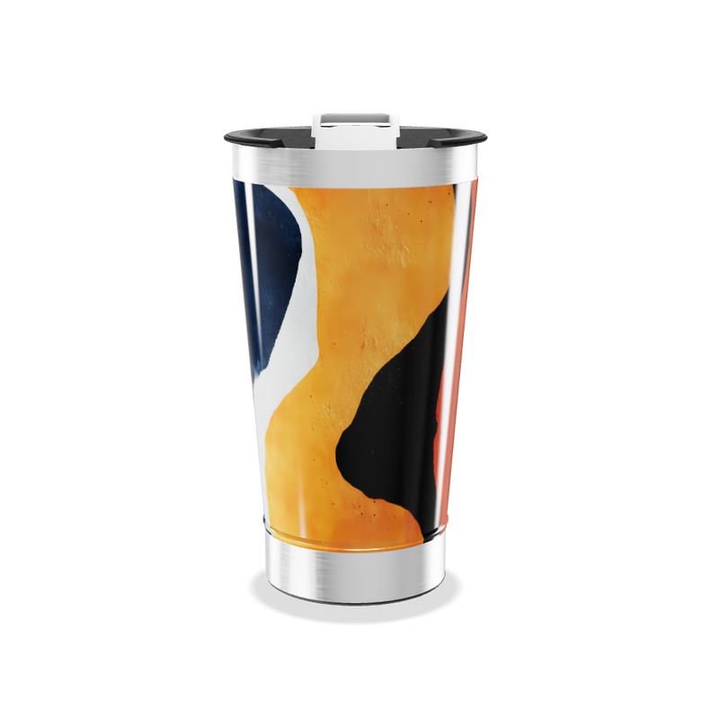 Copo Térmico - Com estampa abstrata colorida