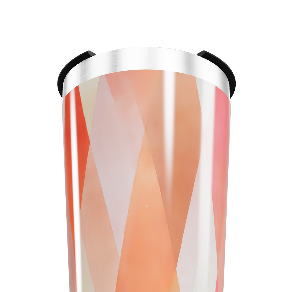 Copo Térmico - Geométrico Laranja Inox