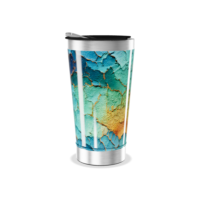 Copo Térmico - Estampa Abstrata Colorida