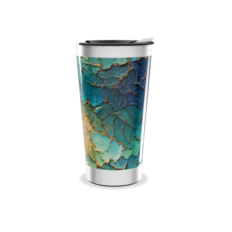 Copo Térmico - Estampa Abstrata Colorida