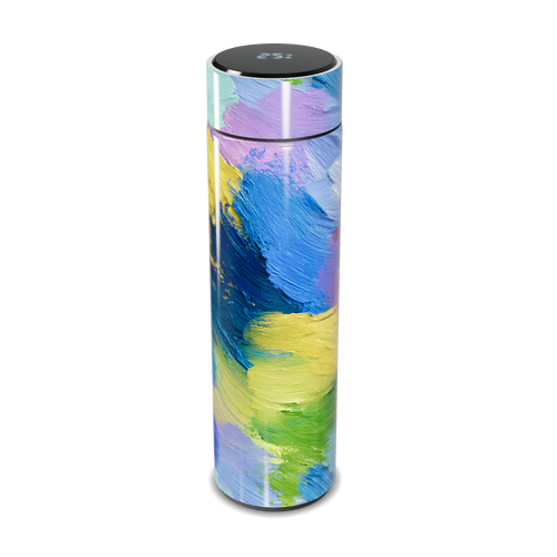 Garrafa Térmica Touch - Estampa Colorida Abstrata