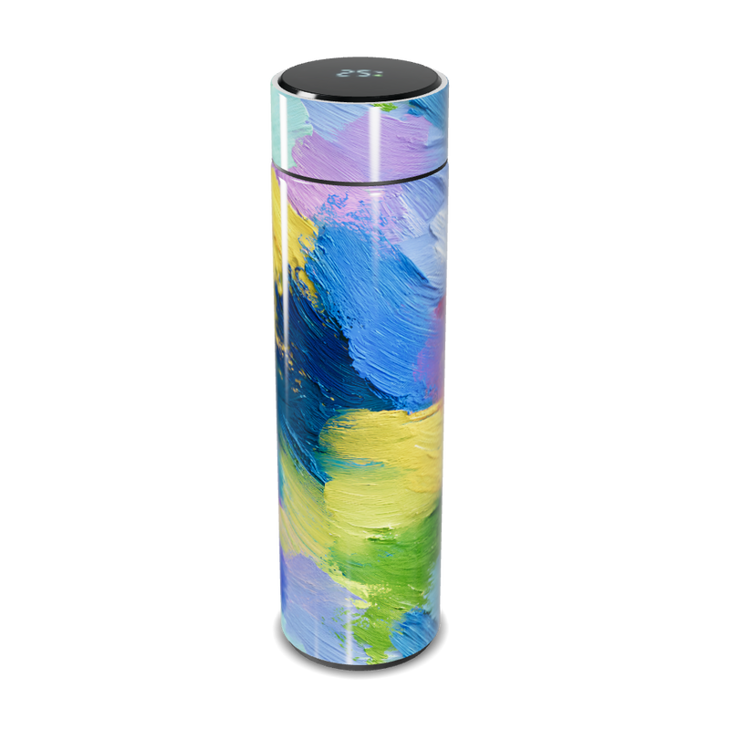 Garrafa Térmica Touch - Estampa Colorida Abstrata