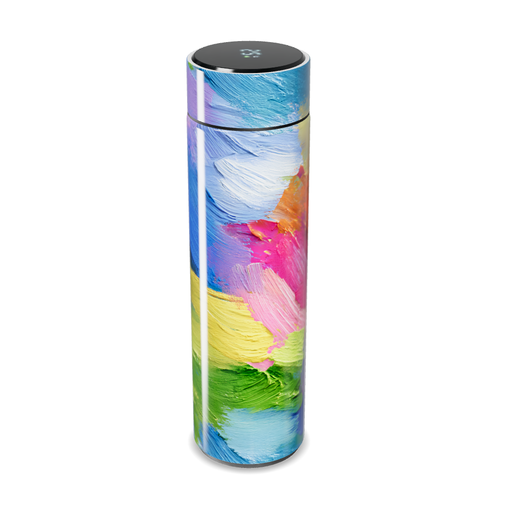 Garrafa Térmica Touch - Estampa Colorida Abstrata