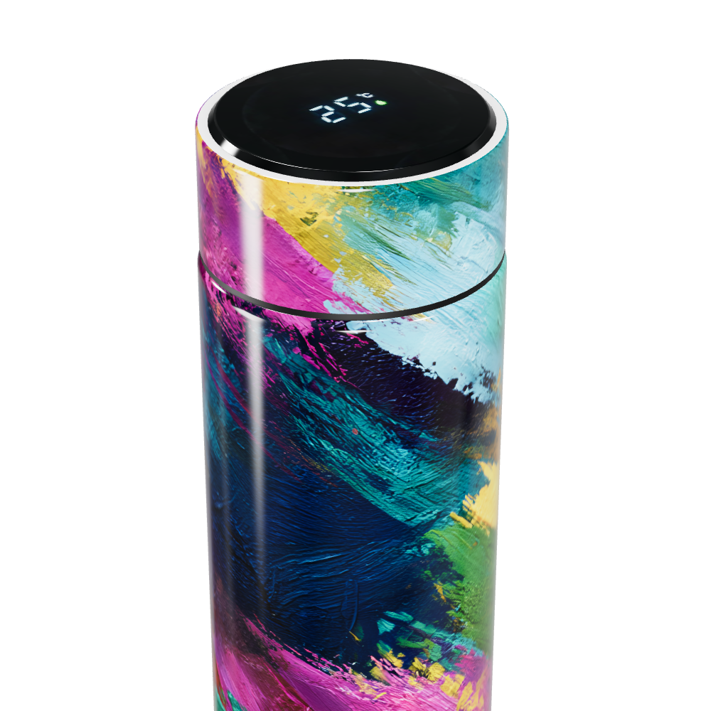 Garrafa Térmica Touch - Colorida Abstracta