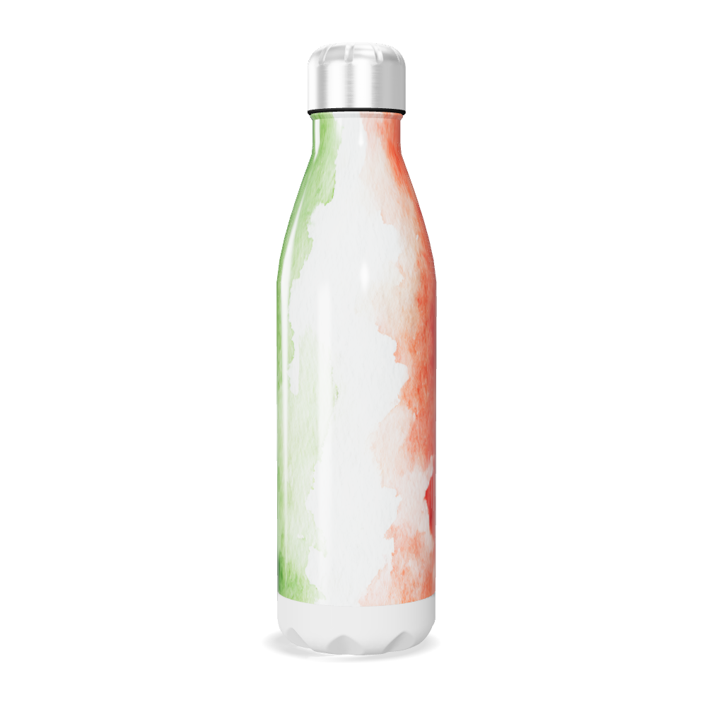 Garrafa Inox Verde - Pintura Abstrata