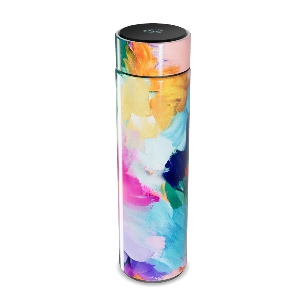 Garrafa Térmica Touch - Estampa Colorida Abstrata