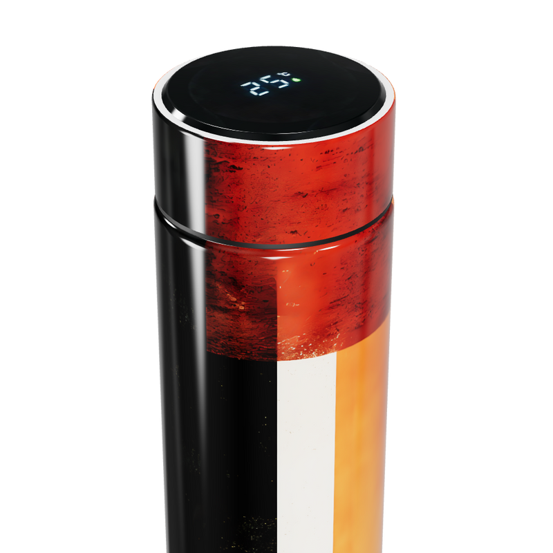 Garrafa Térmica Touch - Estampa Abstrata Colorida