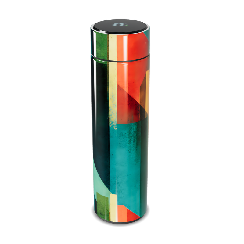 Garrafa Térmica Touch - Estampa Colorida Inox