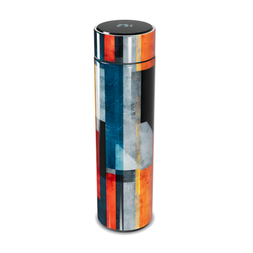 Garrafa Térmica Touch - Estampa Geométrica Colorida