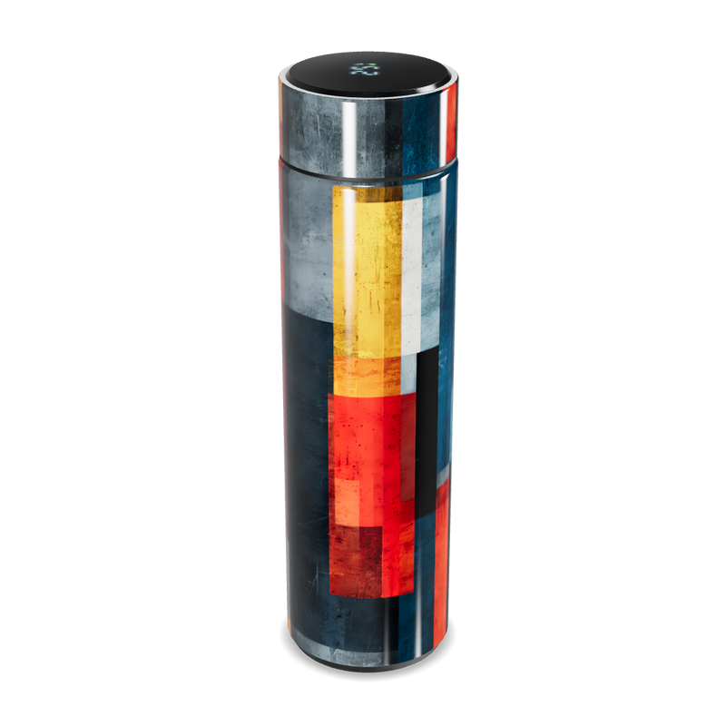 Garrafa Térmica Touch - Estampa Geométrica Colorida