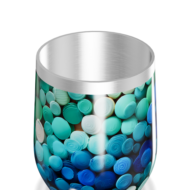 Copo Térmico Slim - Estampado Azul e Verde