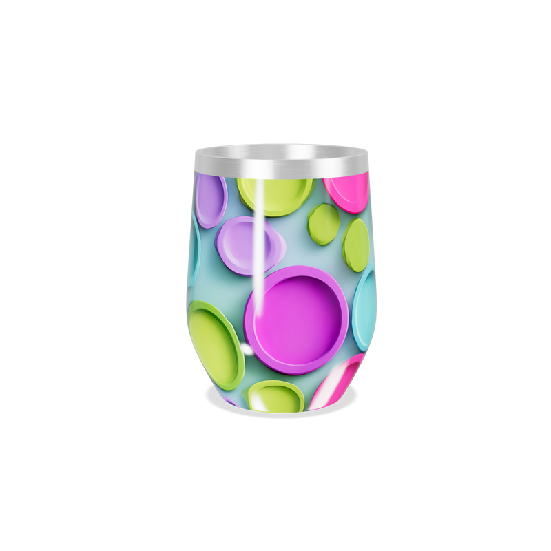 Copo Térmico Slim - Colorido com Bolhas