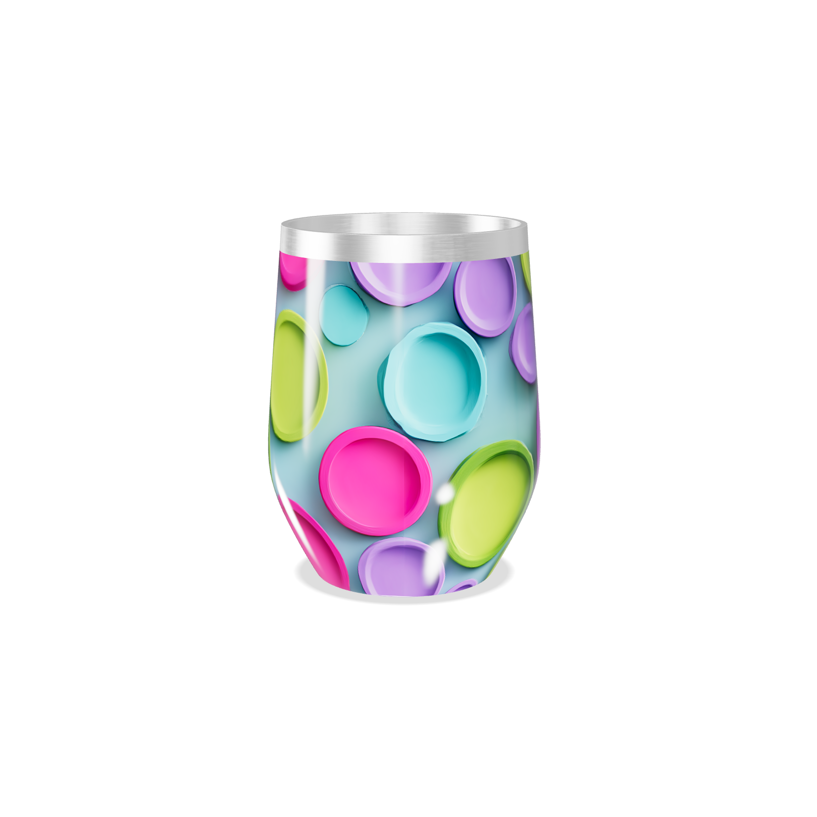 Copo Térmico Slim - Colorido com Bolhas