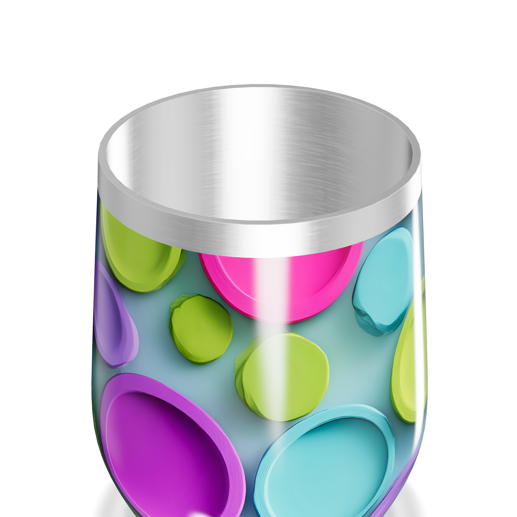 Copo Térmico Slim - Colorido com Bolhas