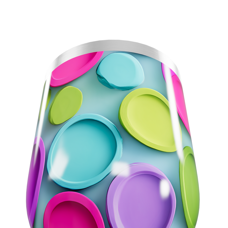 Copo Térmico Slim - Colorido com Bolhas