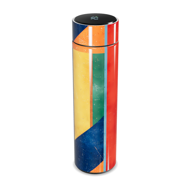 Garrafa Térmica Touch - Listras Coloridas