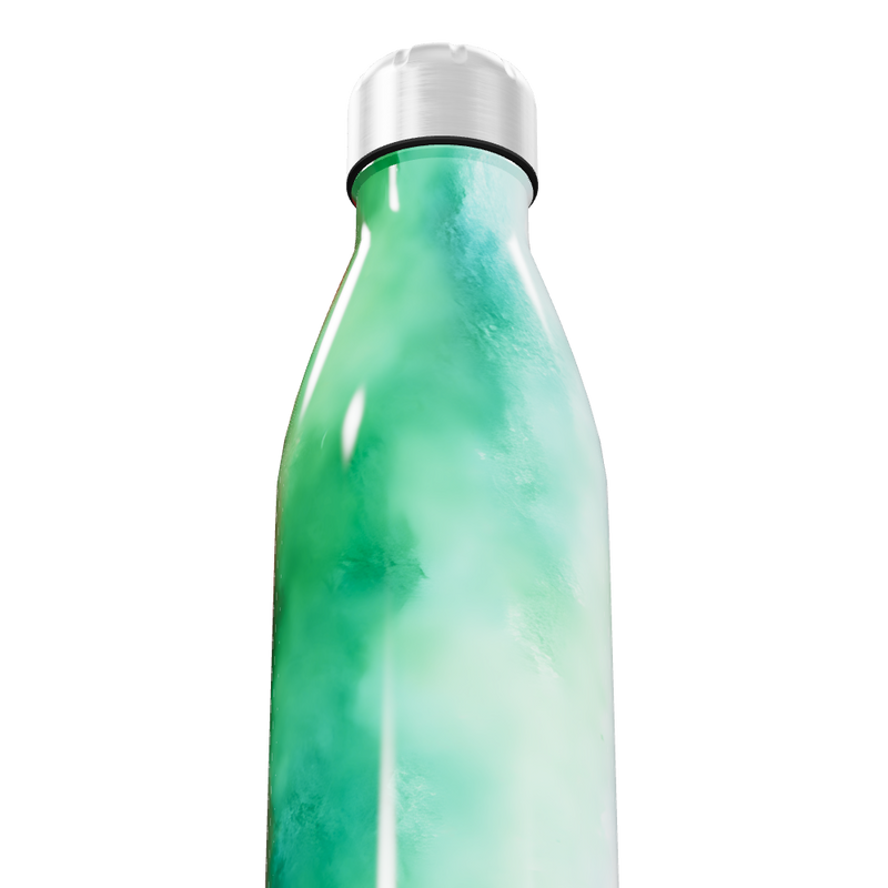 Garrafa Inox - Verde Marmorizado