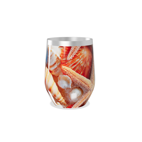 Copo Térmico Slim - Estampa Conchas Coloridas