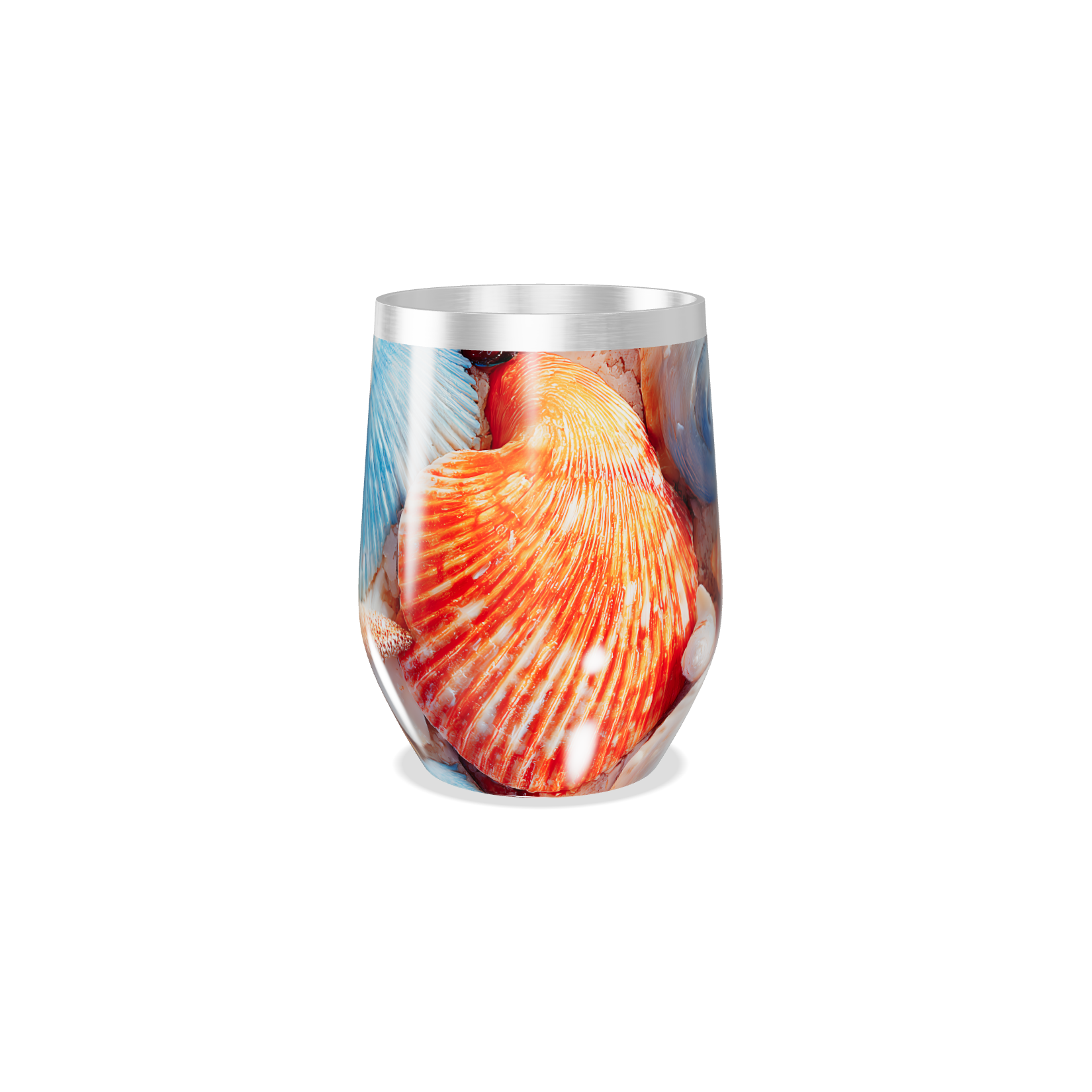 Copo Térmico Slim - Estampa Conchas Coloridas