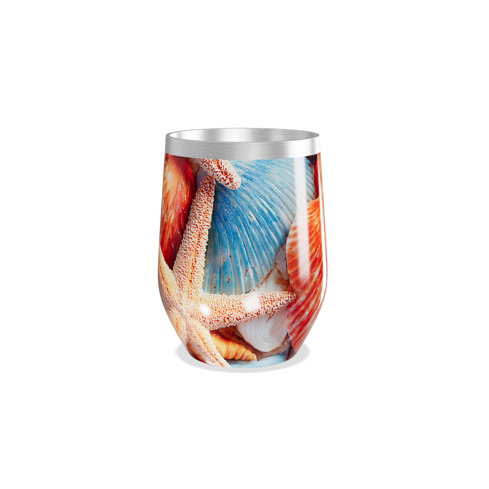 Copo Térmico Slim - Estampa Conchas Coloridas