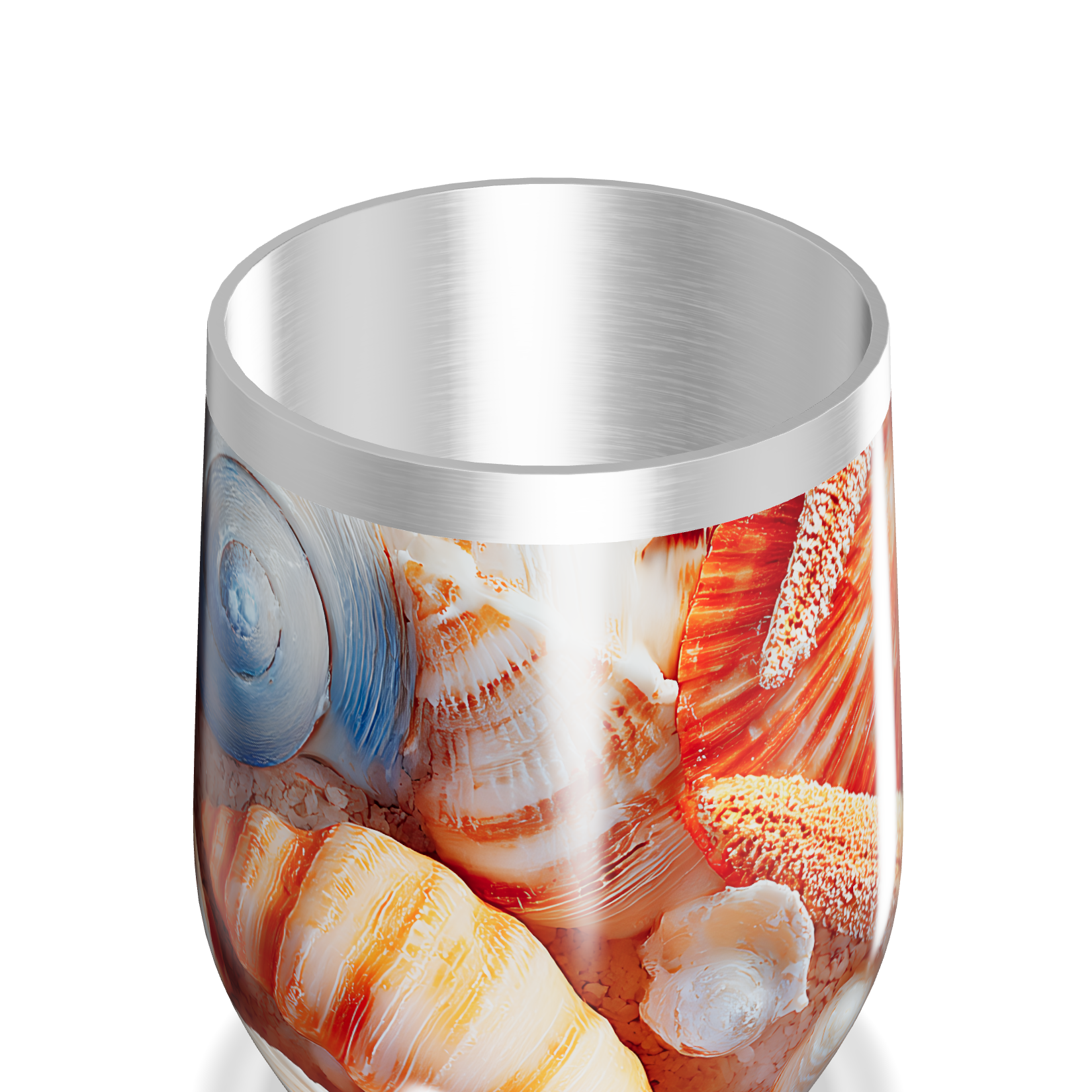 Copo Térmico Slim - Estampa Conchas Coloridas