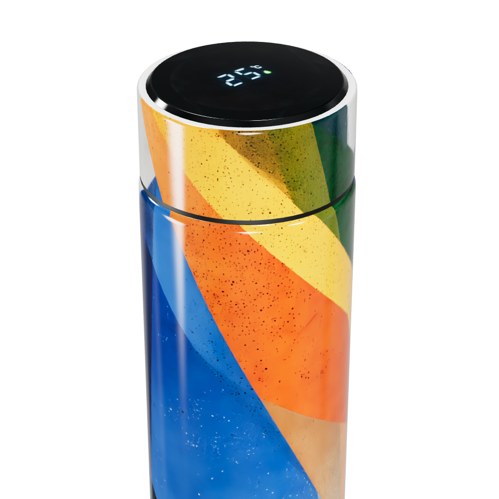 Garrafa Térmica Touch - Colorida com Tela LED