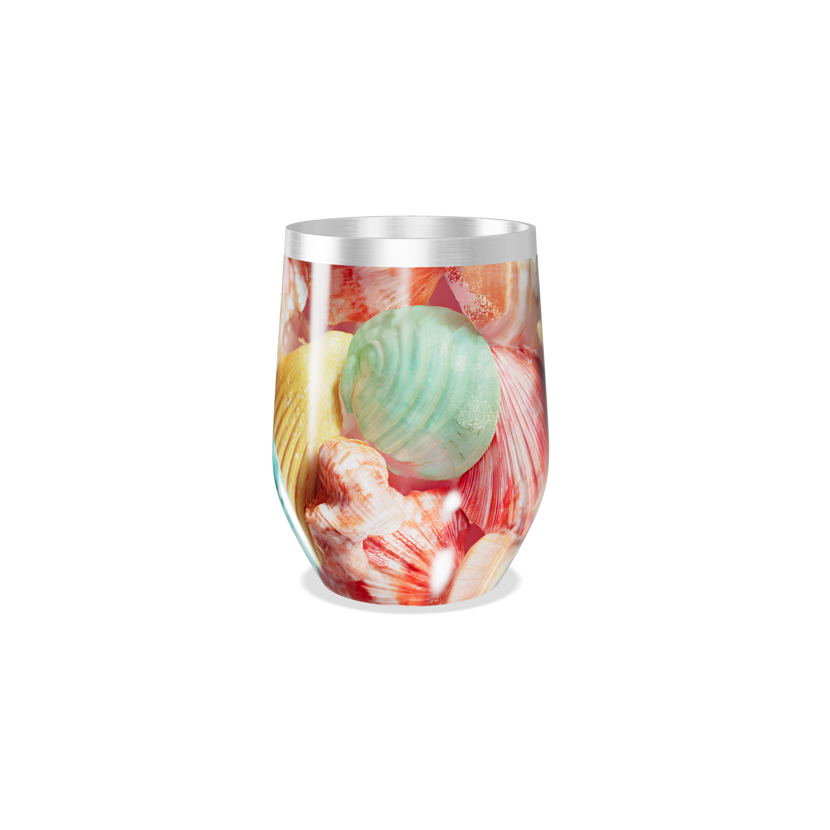 Copo Térmico Slim - Estampa Praia Colorida