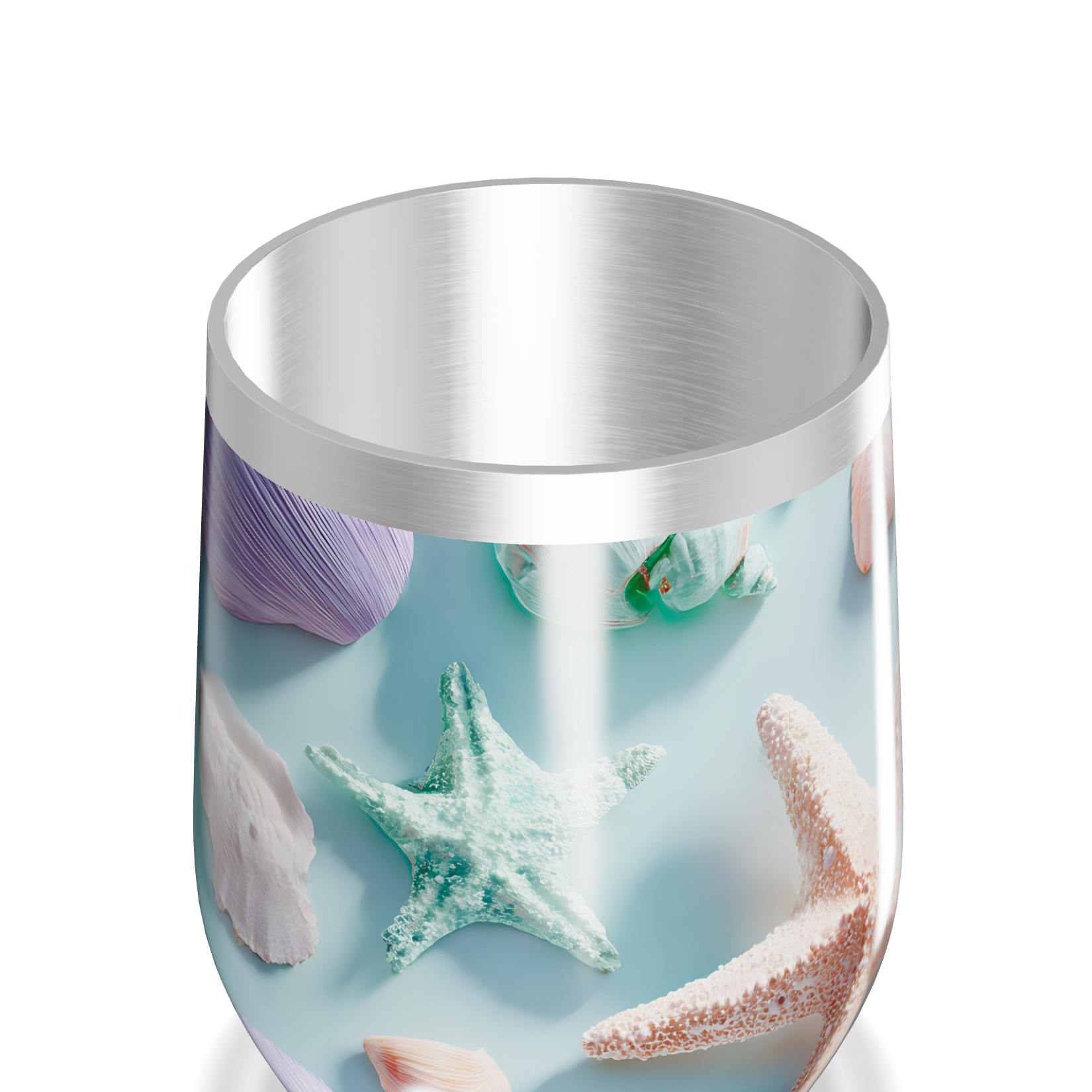 Copo Térmico Slim - Estampa Marinha Azul