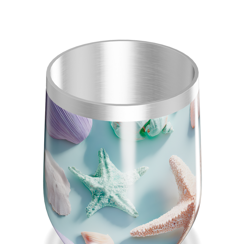 Copo Térmico Slim - Estampa Marinha Azul